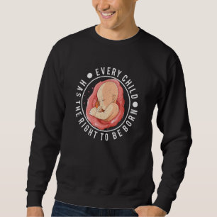 Anti Abortion Pro Life Choice Stop Unborn Lives Co Sweatshirt