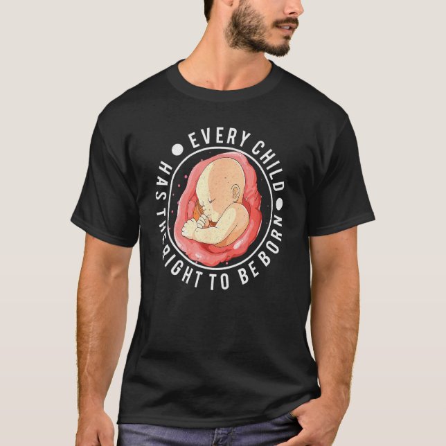 Anti Abortion Pro Life Choice Stop Unborn Lives Co T-Shirt (Front)