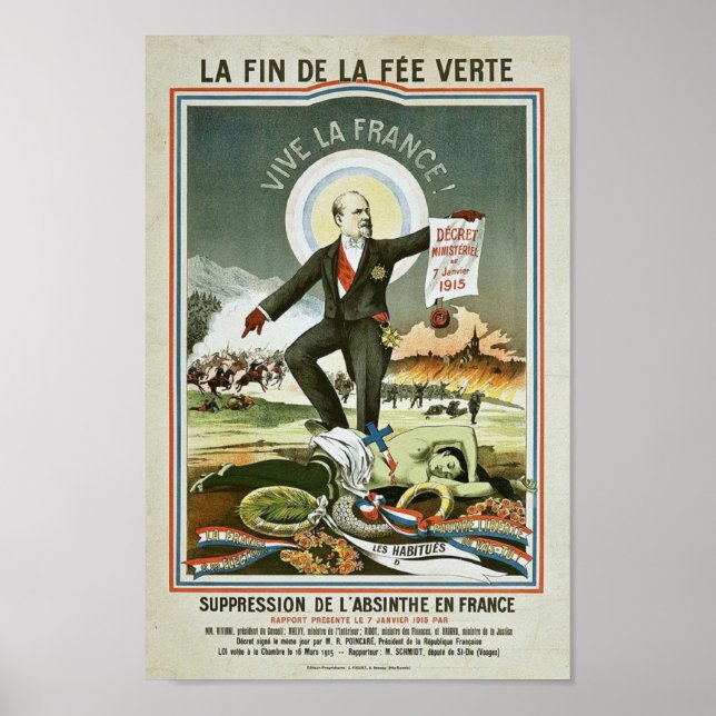 Anti-Absinthe Propaganda  Poster (Front)
