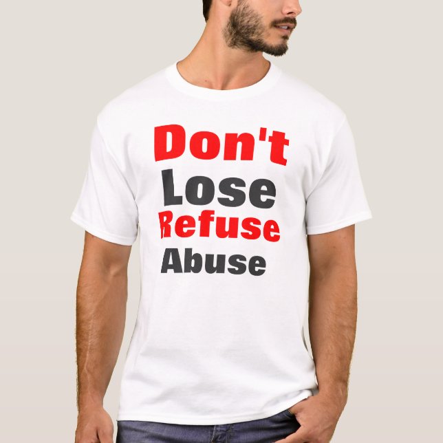 Anti-abuse men's T-Shirt (Front)
