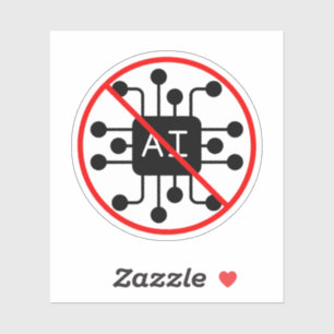 Anti AI Zero No Artificial Intelligence 