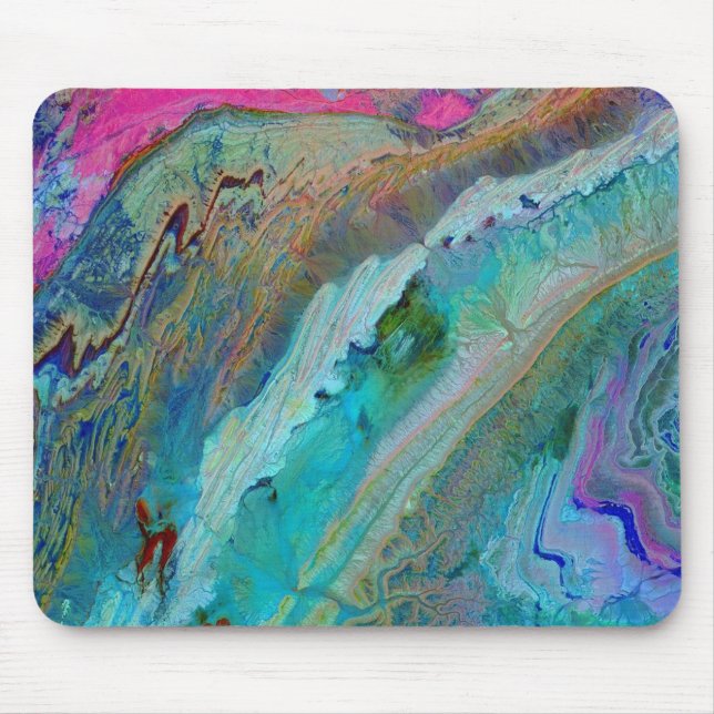 Anti-Atlas Mountains of Morocco - Terra satellite Mouse Pad (Front)