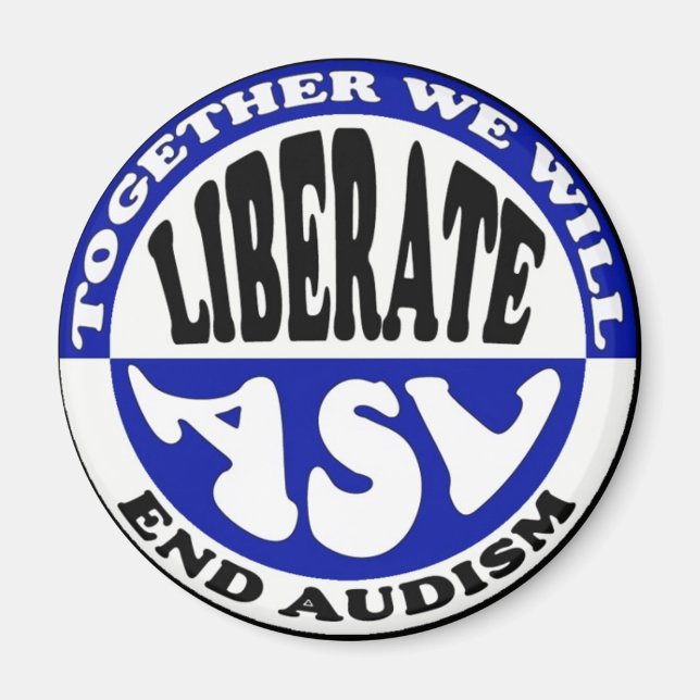 Anti-Audism button Magnet (Front)