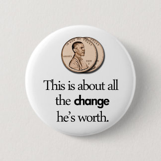 ANTI BARACK OBAMA 6 CM ROUND BADGE