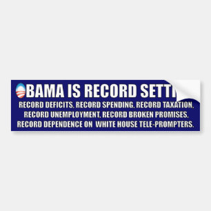 Anti Barack Obama Bumper Sticker