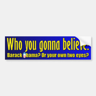 Anti Barack Obama Design Bumper Sticker