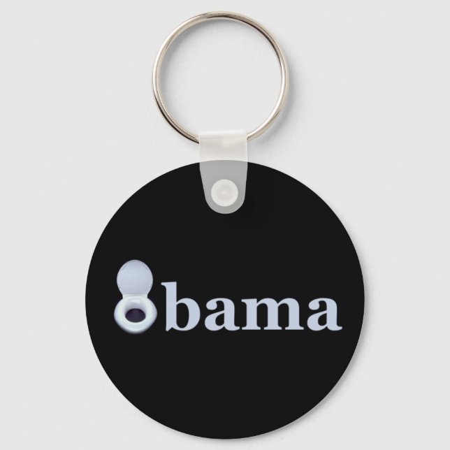 Anti Barack Obama Key Ring (Front)