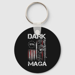 ANTI-BIDEN DARK MAGA SUPPORT TRUMP KEY RING