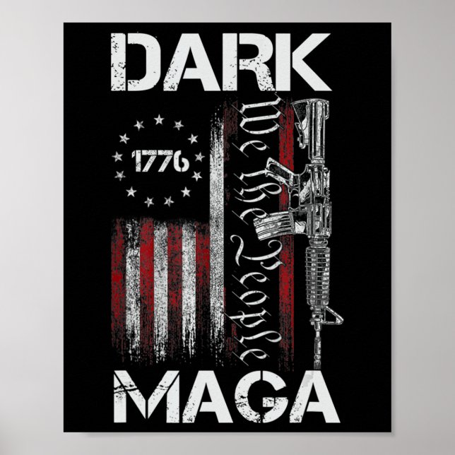 ANTI-BIDEN DARK MAGA SUPPORT TRUMP  POSTER (Front)