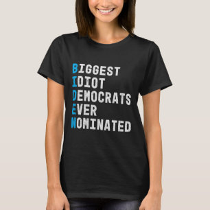 Anti Biden For President Hidin From Biden Creepy J T-Shirt