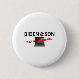 Anti Biden Pro Trump The Laptop From Hell Apparel 6 Cm Round Badge