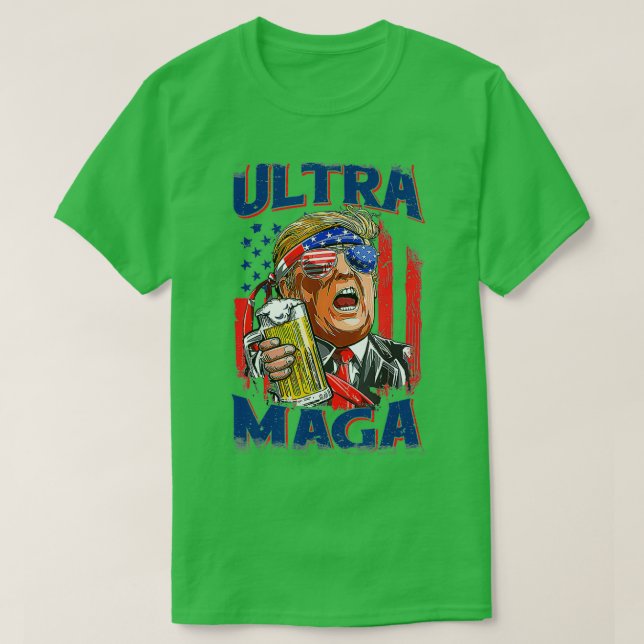 Anti Biden Ultra MAGA Funny Trump MAGA King Pro Tr T-Shirt (Design Front)