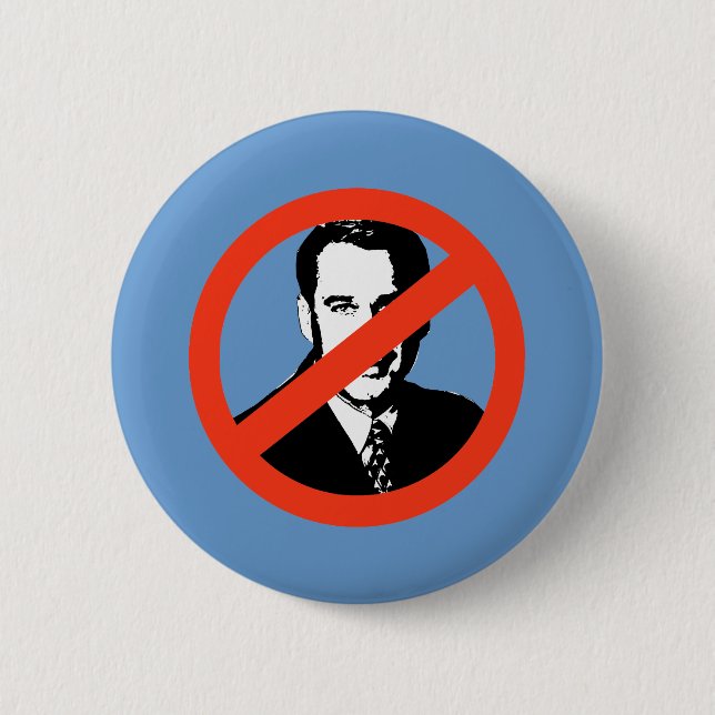 ANTI-BOEHNER: Anti-John Boehner 6 Cm Round Badge (Front)