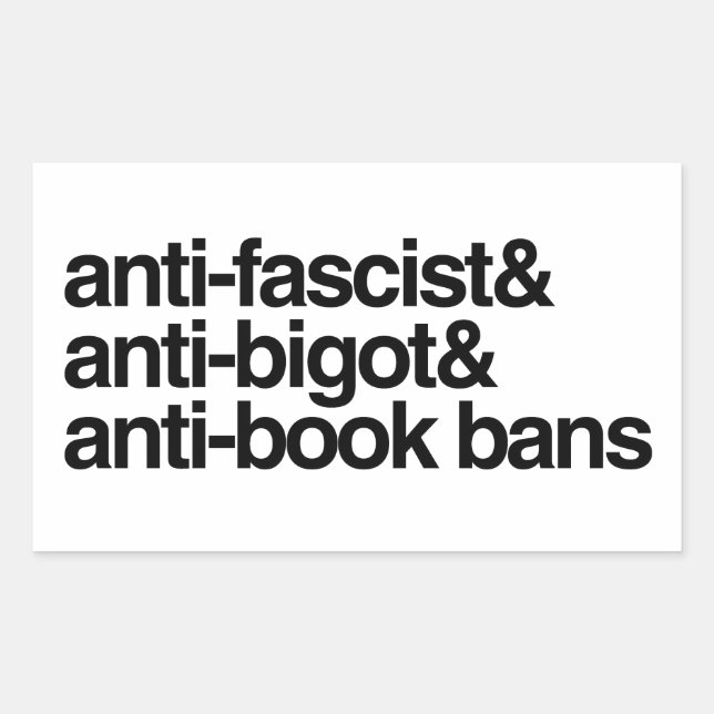 Anti-Book Bans Rectangular Sticker (Front)