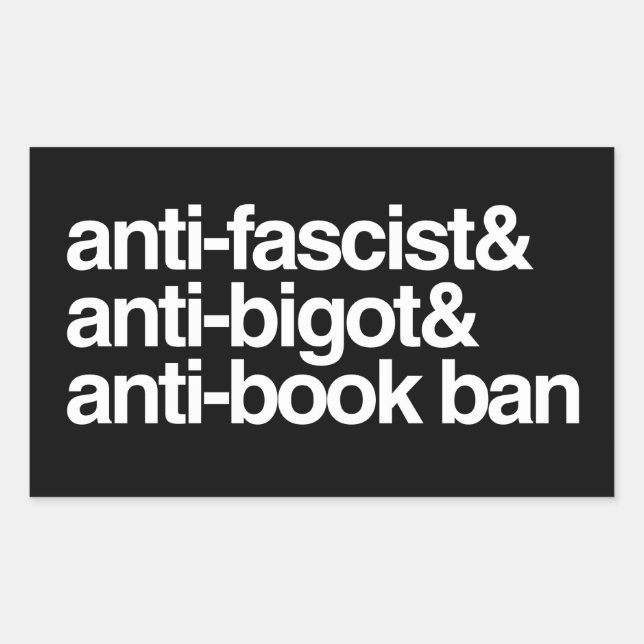 Anti-Book Bans Rectangular Sticker (Front)