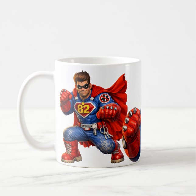 Anti-Bully Super Hero Coffee Mug (Left)