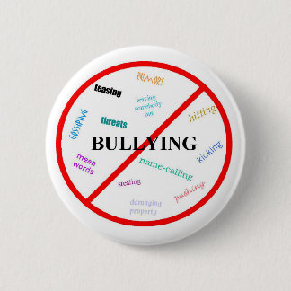 Anti Bullying 6 Cm Round Badge