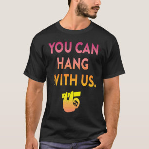 Anti Bullying  for Group of Girls Kids Cute Sloth T-Shirt