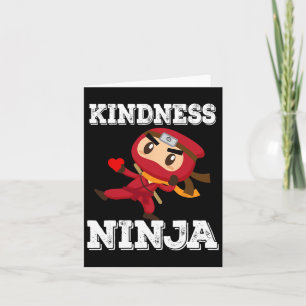 Anti Bullying Kindness Ninja School Teacher Studen Card