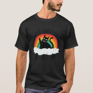 Anti Bullying Rainbow Peace Kind Hippie Cat Choose T-Shirt