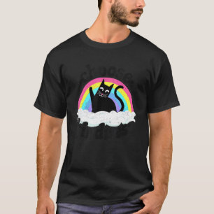 Anti Bullying Rainbow Peace Kind Hippie Cat Choose T-Shirt