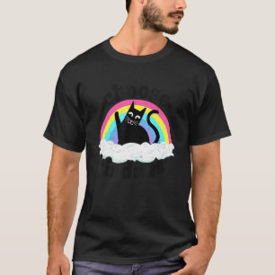 Anti Bullying Rainbow Peace Kind Hippie Cat Choose T-Shirt
