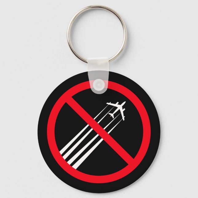Anti Chemtrails Key Ring (Front)