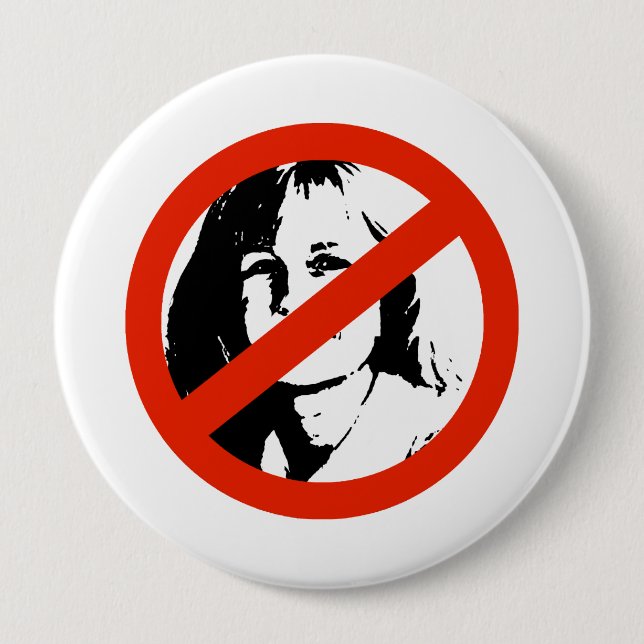 ANTI-CHENEY, LIZ 10 CM ROUND BADGE (Front)