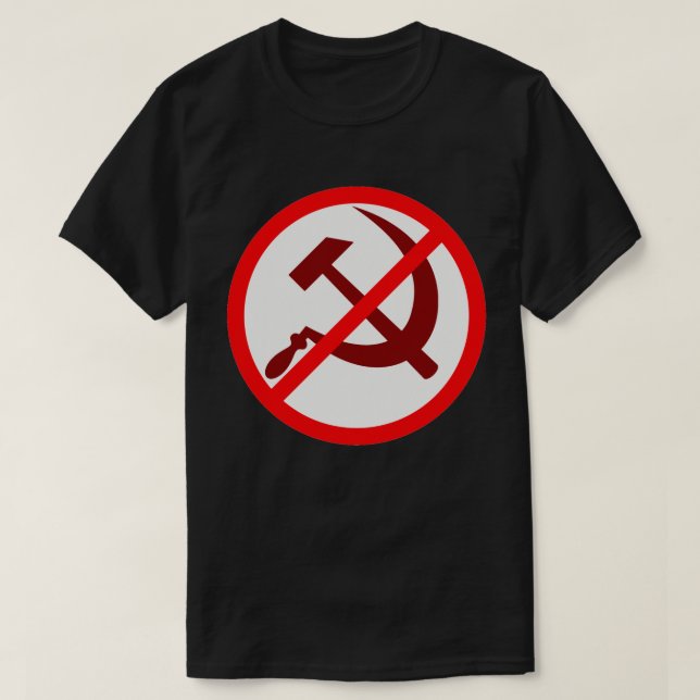 Anti-Communism NO TO COMMUNISM T-Shirt (Design Front)
