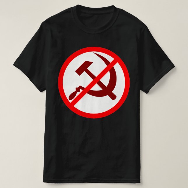 Anti-Communism NO TO COMMUNISM T-Shirt (Design Front)