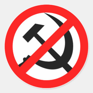 Anti-Communist Classic Round Sticker