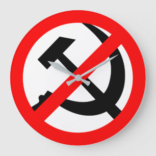 Anti-Communist Large Clock