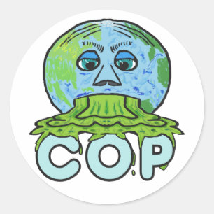 Anti COP Classic Round Sticker