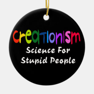 Anti-Creationism Ceramic Ornament