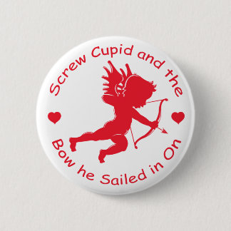 Anti Cupid Gear 6 Cm Round Badge