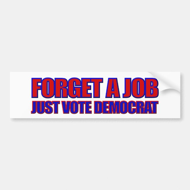 Anti-Democrat 2016 Elections Anti Hillary Bumper Sticker (Front)
