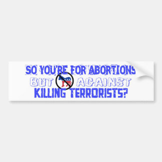 Anti Democrat Bumper Sticker