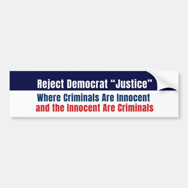 Anti-Democrat Conservative Sticker (Front)