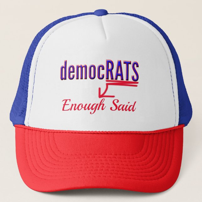 Anti Democrat Hats n Caps (Front)