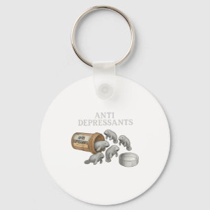 Anti Depressants Manatees Key Ring