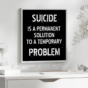 Anti Depression Suicide Prevention Poster