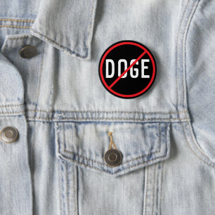 Anti DOGE 6 Cm Round Badge