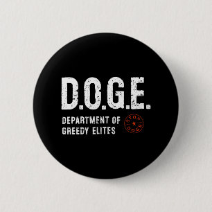 Anti Doge D.o.g.e. Real Meaning Funny Definition  6 Cm Round Badge