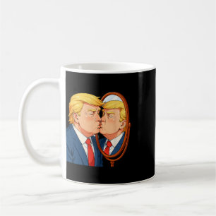 Anti-donald Trump Kissing Mirror - Narcissism Sati Coffee Mug