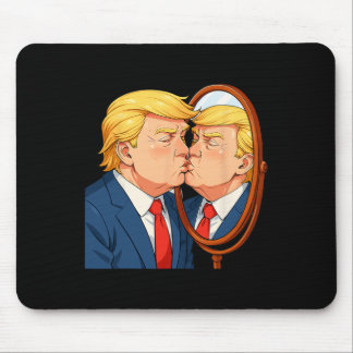 Anti-donald Trump Kissing Mirror - Narcissism Sati Mouse Pad