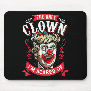 Anti Donald Trump T Shirt Funny Clown Resist Men Mouse Pad