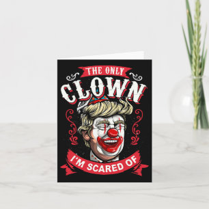 Anti Donald Trump T Shirt Funny Clown Resist Men W Card