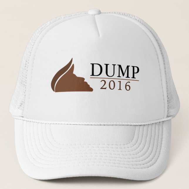 Anti-Donald Trump Trucker Hat (Dump | 2016) (Front)