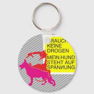 Anti Drogen Hund Schäferhund  Key Ring