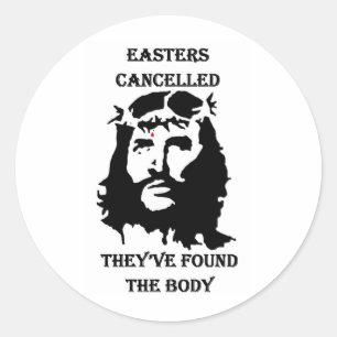 anti Easter Classic Round Sticker